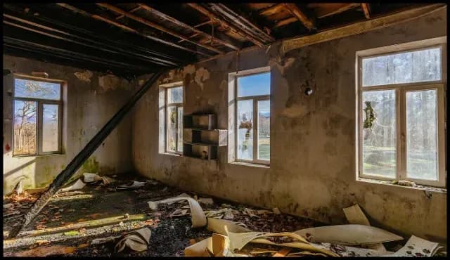 Fire damage expert documenting assessment